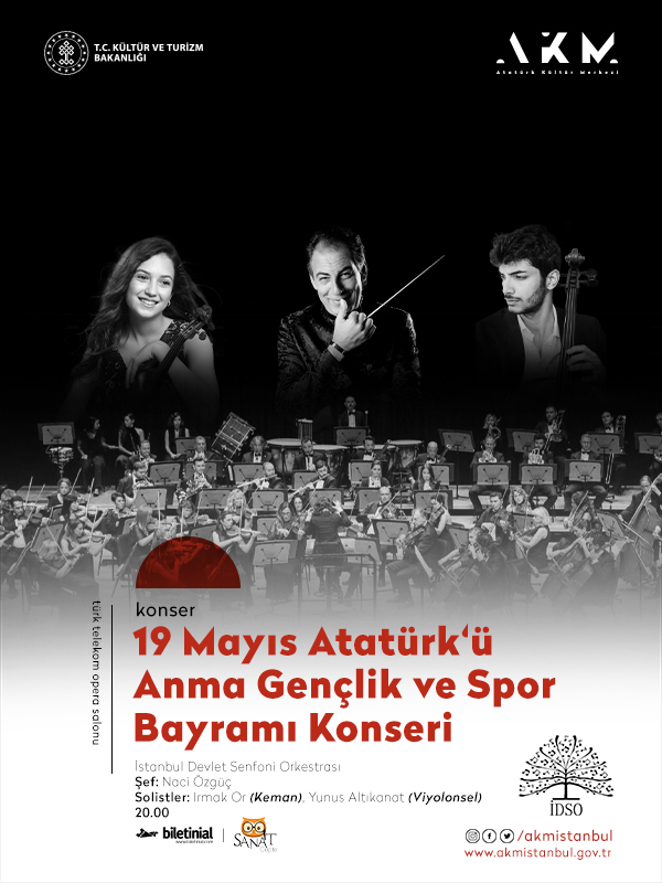 19 Mayıs Atatürk’ü Anma, Gençlik ve Spor Bayramı Konseri