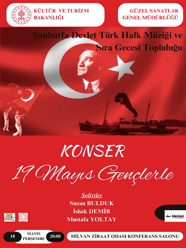 19 Mayıs Gençlerle - Şanlıurfa Devlet Türk Halk Müziği ve Sıra Gecesi Topluluğu