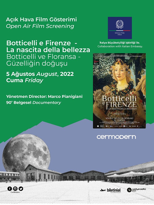Açık Hava Film Gösterimi: Botticelli e Firenze -La Nascita Della Bellezza / Güzelliğin Doğuşu
