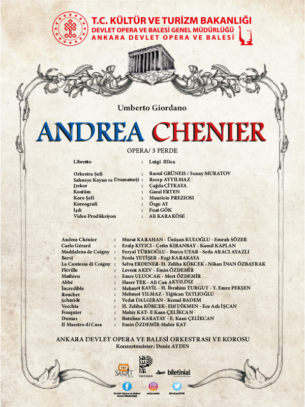 Andrea Chenier Ankara DOB