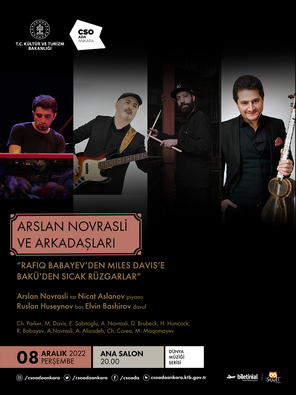 Arslan Novrasli ve Arkadaşları / Rafiq  Babayev’den Miles Davis’e Bakü’den Sıcak Rüzgarlar!