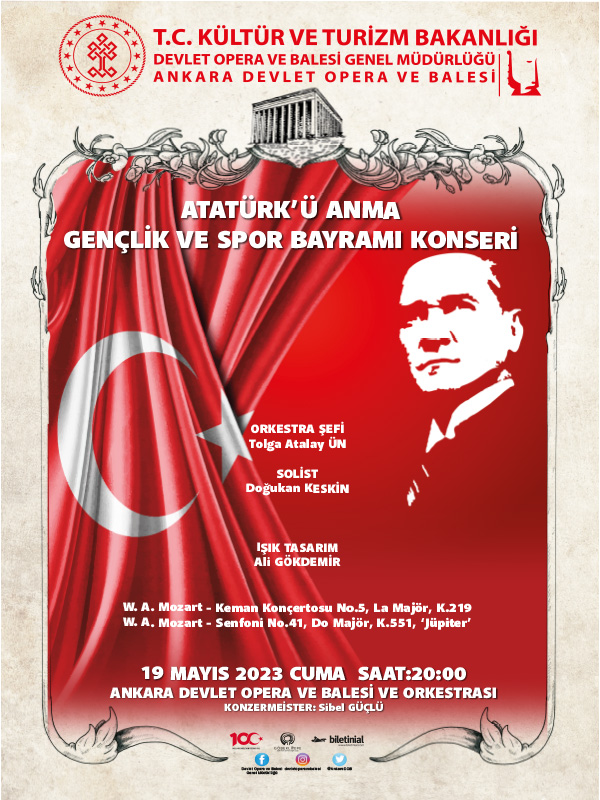 Atatürk'ü Anma, Gençlik ve Spor Bayramı Konseri Ankara DOB