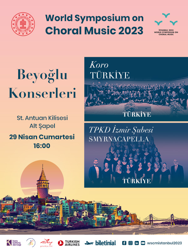 Beyoğlu Konserleri - TPKD İzmir Şubesi smyrnAcapella - Koro Türkiye