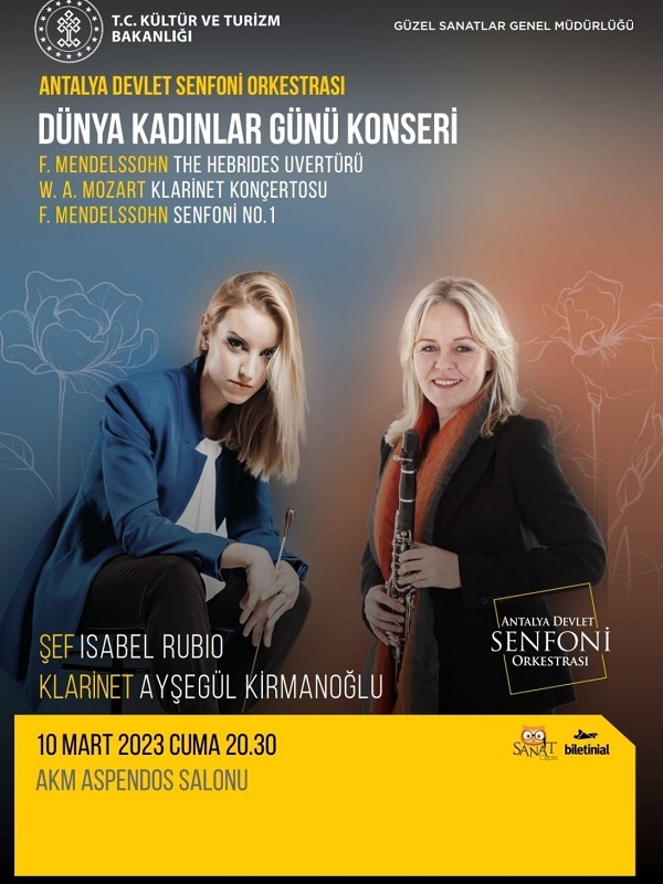 Dünya Kadınlar Günü Konseri Antalya Devlet Senfoni Orkestrası
