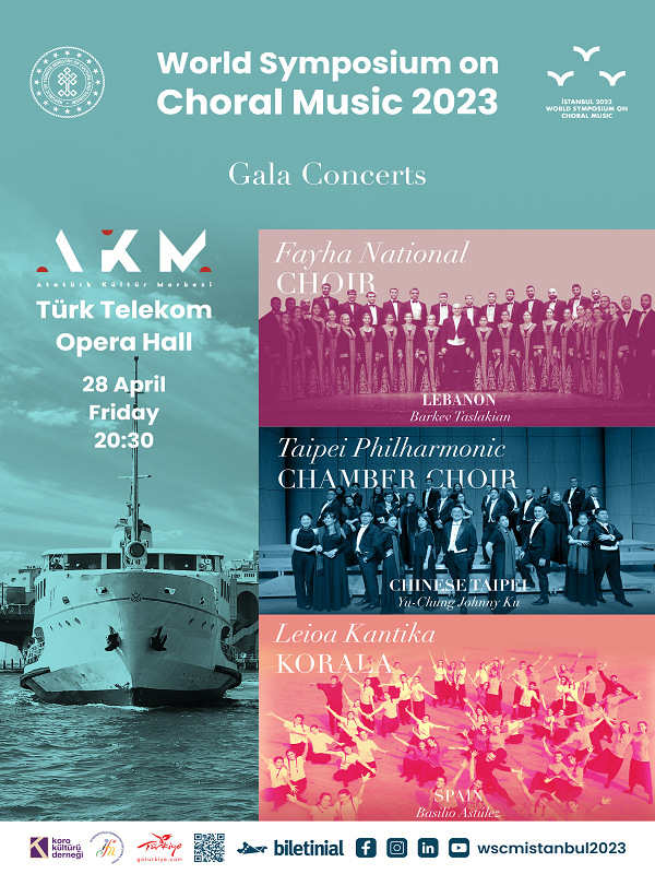 Gala Konserleri - Fayha Ulusal Korosu - Taipei Filarmoni Oda Korosu - Leioa Kantika Korala