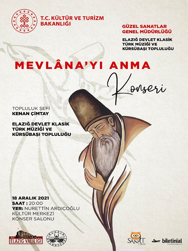 Mevlana'yı Anma Konseri - Elazığ Devlet Klasik Türk Müziği ve Kürsübaşı Topluluğu