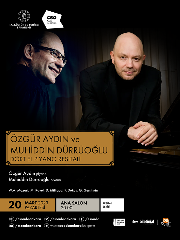 Muhiddin Dürrüoğlu & Özgür Aydın Dört El Piyano Resitali