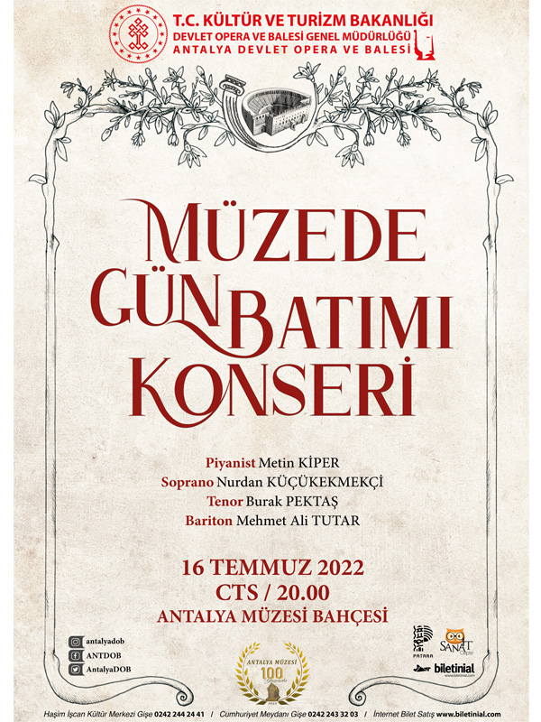 Müzede Gün Batımı Konseri - Antalya DOB