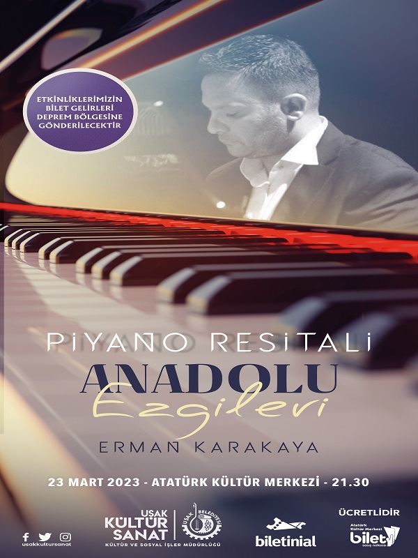 Piyano Resitali Anadolu Ezgileri Erman Karakaya Konseri