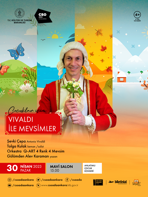 Vivaldi ile Mevsimler Anlatımlı Çocuk Konseri